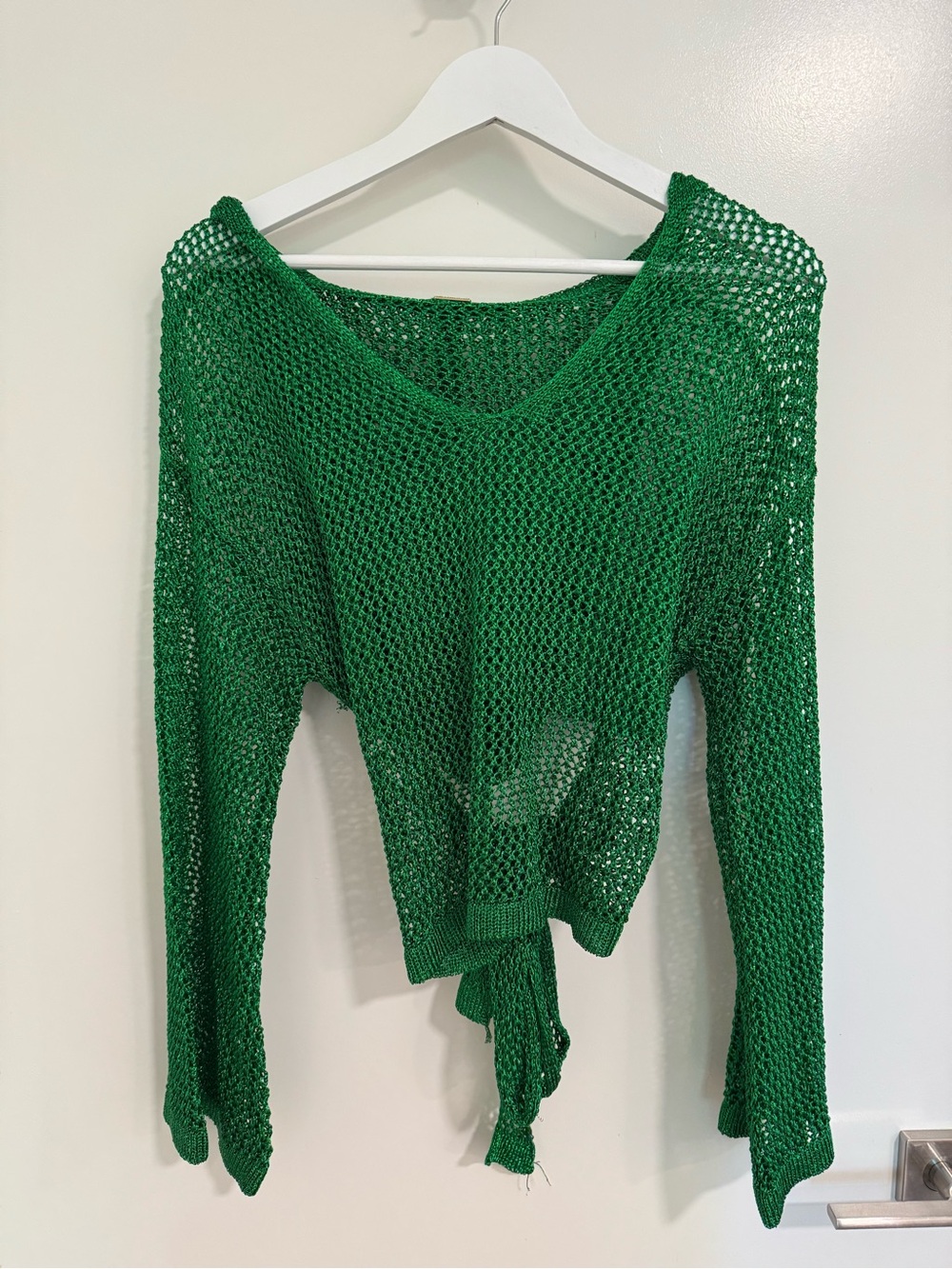 Cult Gaia mesh hooded top